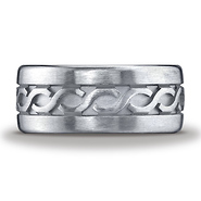 Argentium Silver 10mm Comfort-Fit Celtic Knot Design Band