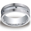 Argentium Silver 8mm Comfort-Fit 6 Stone Black Diamond Design Band (.12ct)