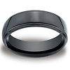 Ceramic 7mm Comfort-Fit High Polished Design Ring