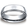 Men's High Polished Raised Center Benchmark Cobaltchrome Wedding Band