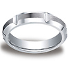 5mm High Polished Groove & Beveled Satin Edge Cobaltchrome Ring