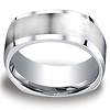 Four-Sided 9mm Satin Comfort-Fit Cobaltchrome Men's Wedding Band