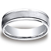 6mm Satin Center Round Edge Cobaltchrome Wedding Band