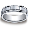 Benchmark 7mm Satin Center Round Edge Cobaltchrome Wedding Band