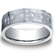 Cobaltchrome� 7mm Comfort-Fit Cross Ring