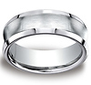 7.5mm Satin Concave Comfort-Fit Cobaltchrome Wedding Band for Men