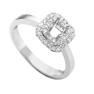 Round Diamond White Gold 14k Engagement Ring Setting (0.26ctw)