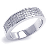 Sterling Silver Micro Pave Ring