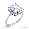Sterling Silver Ladies Promise CZ Engagement Ring