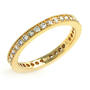 Gold Plated Sterling Silver Ladies Ring