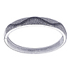 CZ Wave Design Sterling Silver Bangle Bracelet