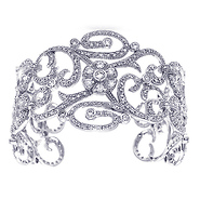 Antique CZ Bangle Bracelet