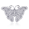 Micro Pave Sterling Silver Butterfly Pendant