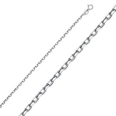 1.5mm Sterling Silver Anchor Link Chain Anti Tarnish