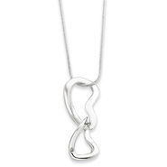 silver necklace & pendant