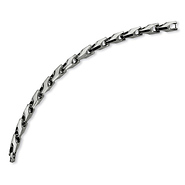 Bullet Link Tungsten Polished Bracelet