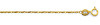 14K Yellow Gold 1.1mm Rain Drop Avanza Chain Necklace with Spring Ring Clasp