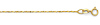 14K Yellow Gold 1mm Twist Serpentine Chain Necklace with Spring Ring Clasp
