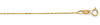 14K Yellow Gold 0.6mm Cobra Chain Necklace with Spring Ring Clasp