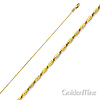 14K Yellow Gold 0.8mm Round Snail Chain Neckalce with Lobster Claw Clasp