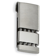 Stainless Steel Cable Design Brushed & Polished Money Clip