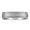 Titanium 6mm Hammer Milgrain Design Wedding Band (Size 9)