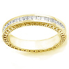 14K Yellow Gold Signature Edge Diamond Eternity Band 0.72 ct (Size 5.5)