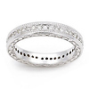 14K White Gold Signature Edge Diamond Eternity Band 0.42 ct (Size 4.5)