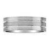 Titanium 6mm Double Groove Design Wedding Band (Size 12)
