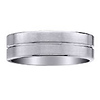 Titanium 6mm Center Groove Brushed Finish Wedding Band (Size 11.5)