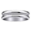 Titanium 6mm Center Milgrain Polished Finish Wedding Band (Size 9)