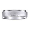 Titanium 7mm Flat Brushed & Polished Finish Wedding Band (Size 12.5)