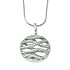 Elliot Skye Cubic Zirconia Round Wave Design Sterling Silver Pendant Necklace