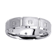 14K White Gold Diamond Wedding Band 0.40ct (Size 10.5)