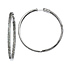 Elliot Skye Sterling Silver 2 Row Pave Set 55mm CZ Hoop Earrings