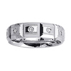 14K White Gold 6mm Diamond Wedding Band 0.24ct (Size 8.5)