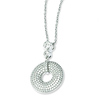 Elliot Skye Sterling Silver Micro Pave CZ Fancy Circle Charm Necklace