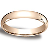 4mm Traditional 18K Rose Gold Wedding Band