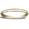 2mm Traditional Milgrain Yellow Gold Wedding Band (available in 10K, 14K & 18K)