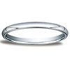 2mm Traditional Milgrain White Wedding Band (available in 10K, 14K, 18K & Platinum)
