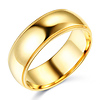 8mm Traditional Milgrain Yellow Gold Wedding Band (available in 10K, 14K, and 18K)