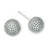 Elliot Skye Sterling Silver Micro Pave CZ Ball Post Earrings