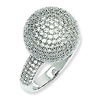 Elliot Skye Sterling Silver Micro Pave CZ Ball Ring