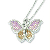 Elliot Skye Sterling Silver Micro Pave CZ Butterfly Charm Necklace