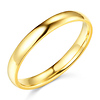 3mm Lite COMFORT FIT Plain 14K Yellow Gold Wedding Band