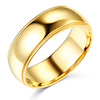 7mm Milgrain Lite COMFORT FIT 14K Yellow Gold Wedding Band