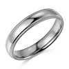 4mm Milgrain Lite COMFORT FIT 14K White Gold Wedding Band