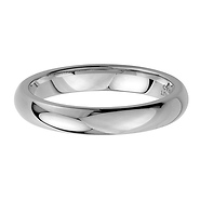 4mm Plain Cobalt Free Tungsten Carbide Comfort-fit Wedding Band