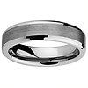 6mm Beveled Edge Cobalt Free Tungsten Carbide Comfort-fit Wedding Band