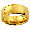 9mm Cobalt Free Tungsten Carbide Gold Plated COMFORT-FIT Wedding Band